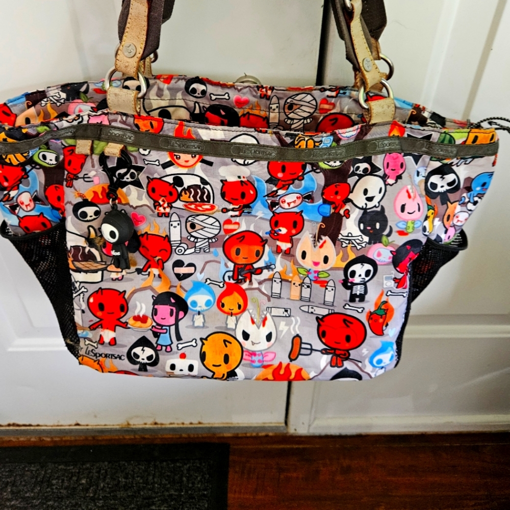 Tokidoki LeSport Sac animated Inferno bag with charm